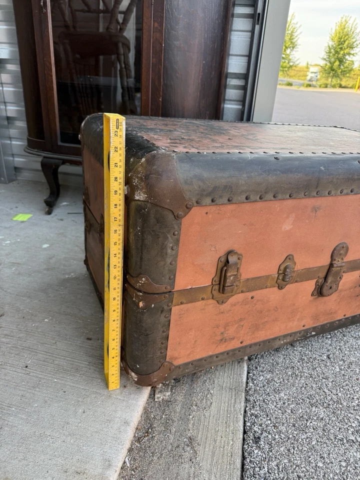 Cofre/baúl de viaje o almacenamiento vintage RARO - ¡HAZ UNA OFERTA! Foto 4 de 4