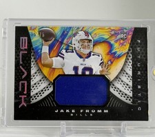 2020 Panini Black - Futuristic Relics Jake Fromm #F6 Silver /75 (MEM, RC)