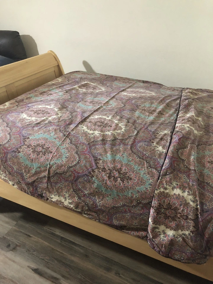 RALPH LAUREN EMERSON PAISLEY TWIN DUVET COVER MULTICOLOR COTTON PERCALE 64x86” - Image 3 of 4