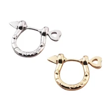 Fashionable Modern U Shaped Ear Hoops Sturdy Brass Materials for Any Occasions