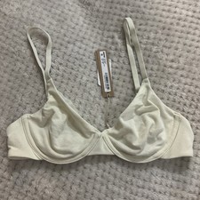 Skims Cotton Jersey T-shirt Bra Size 32b Bone