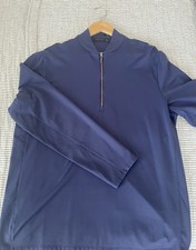 Pre-owned Greyson Siasconset Quarter-Zip Blue Size: XL