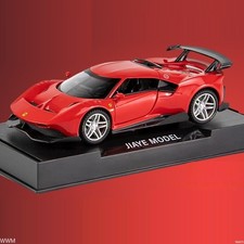 Modellino auto Ferrari P80C 1:32 metallo pressofuso macchinine giocattolo con luce sonora collezione nuovo