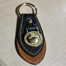 Dooney & Bourke Vintage Leather Duck  Key Rin...