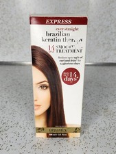 Express Ever Straight Brazilian Keratin Therapy 14 Day Smoothing Treatment New 