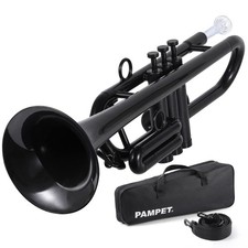 PAMPET Professional Plastic Trumpet C trumpet Black Black