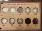 Barber Half Dollars - Lot of 7 - in Whitman Album Page - No Reserve