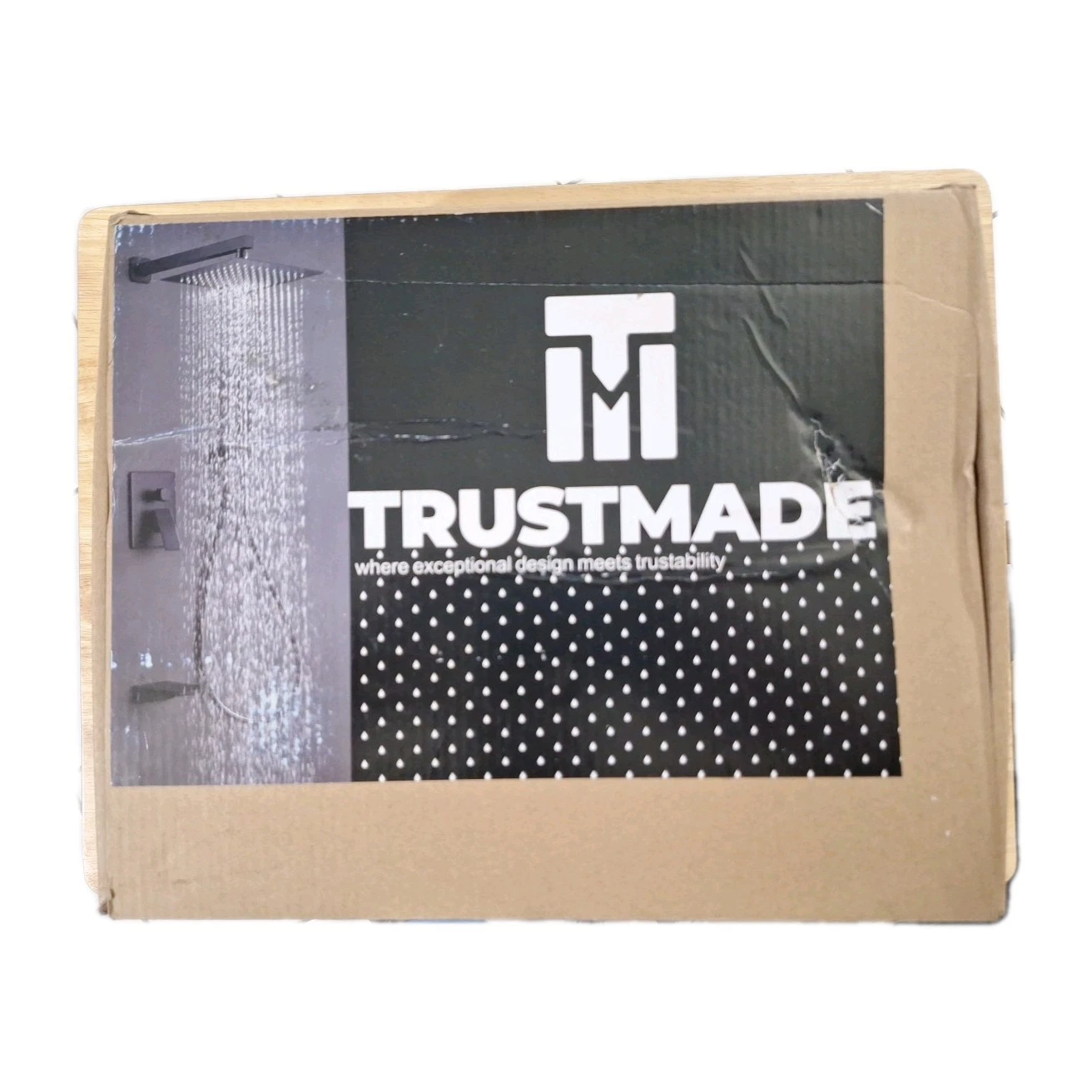 Trustmade Modern Shower head Round Matte Black