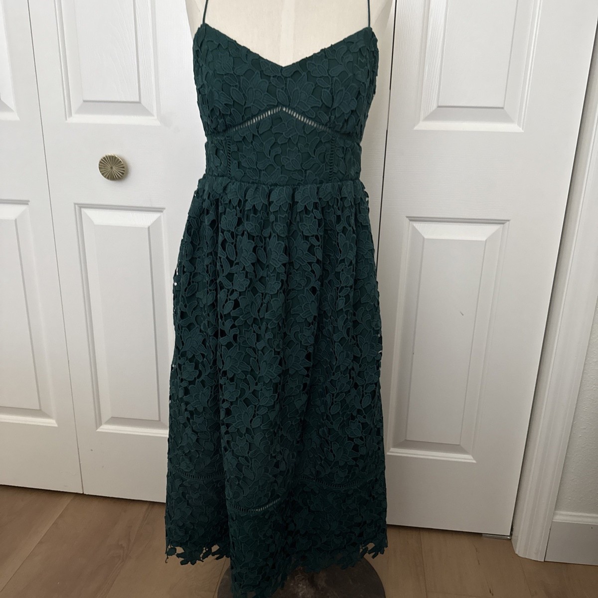 club monaco green dress Women’s Lace Lined Pocket 8 Allover pleats add movement Color::#42-Dark Teal Long sleeves ankle length bridesmaid dresses Minx wool-blend midi dress