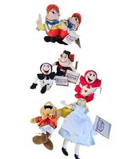Vintage "Alice InWonderland", Disney Mini Bean Bag Plush , 7pcs With Tag