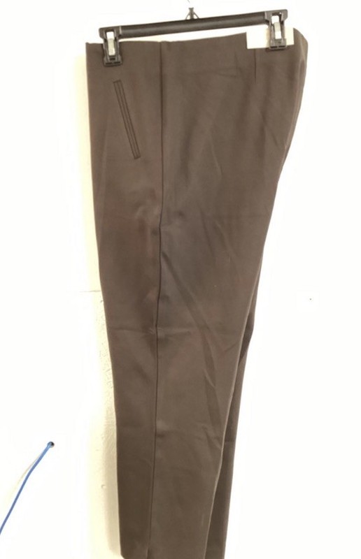Chico's So Slimming Juliet Slim Leg Stretch Pants Brown Rayon NWT SIZE 18