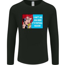 I Dont See Him Football Player Team Funny Mens Long Sleeve T-Shirt