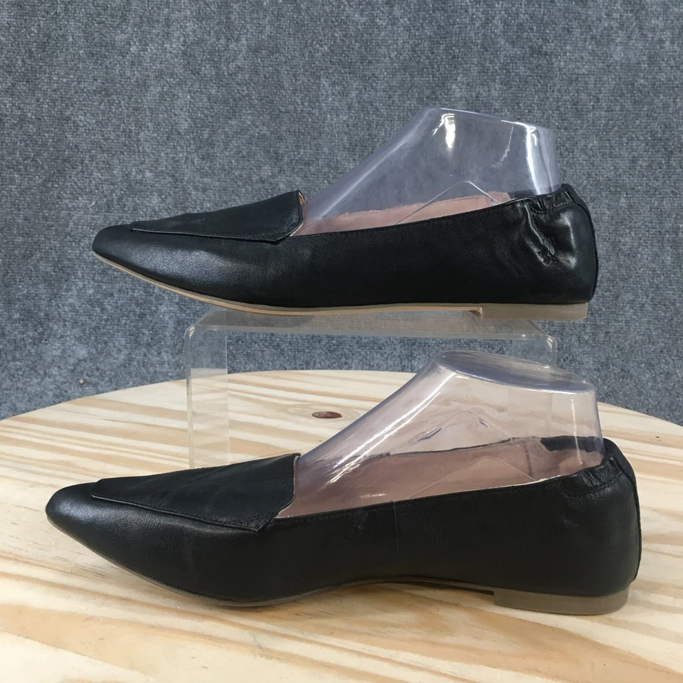 Mocassim Hush Puppies Feminino 8.5M Ponta Avelã Preto Conforto Casual - Imagem 2 de 4