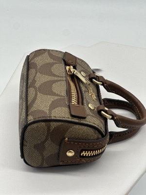 小物 Like new coach signature mini coin case COACH® | Round Coin Case