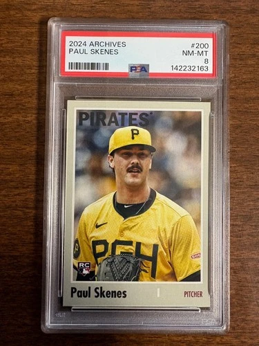 2024 Topps Archives Paul Skenes RC #200 PSA 8 NM-MT