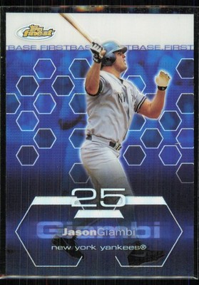 2003 Topps Finest Refractor Jason Giambi #30