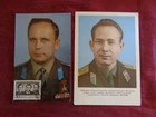 196/73 -(TWO) POST CARD - CCCP - SPACE, COSMONAUT A.A. LEONOV - V.GORBAKTO