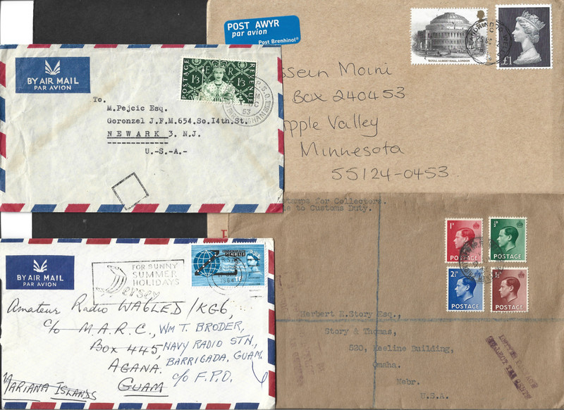 GREAT BRITAIN PH-VERY FINE LOT OF 17 COVERS FROM 1939 ON TO US,REG,PM,HIGH VALUE