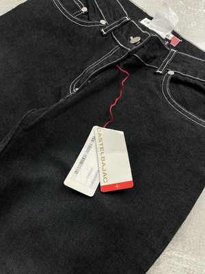 JC de Castelbajac Vintage 90s Y2K Flared Gray Jeans Size 27 Made