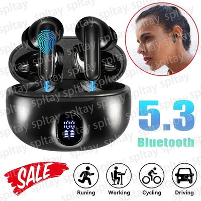 Bluetooth 5.3 TWS Wireless Earbuds Waterproof Headset Headphones Earphone Stereo