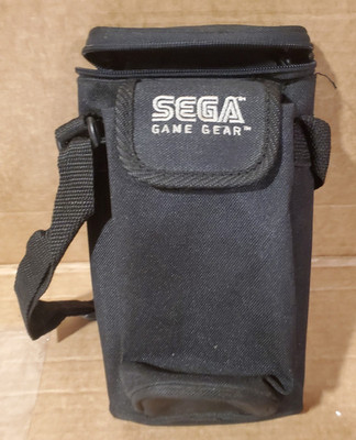 Sega Game Gear Carrying Case Shoulder Travel Bag Black Canvas