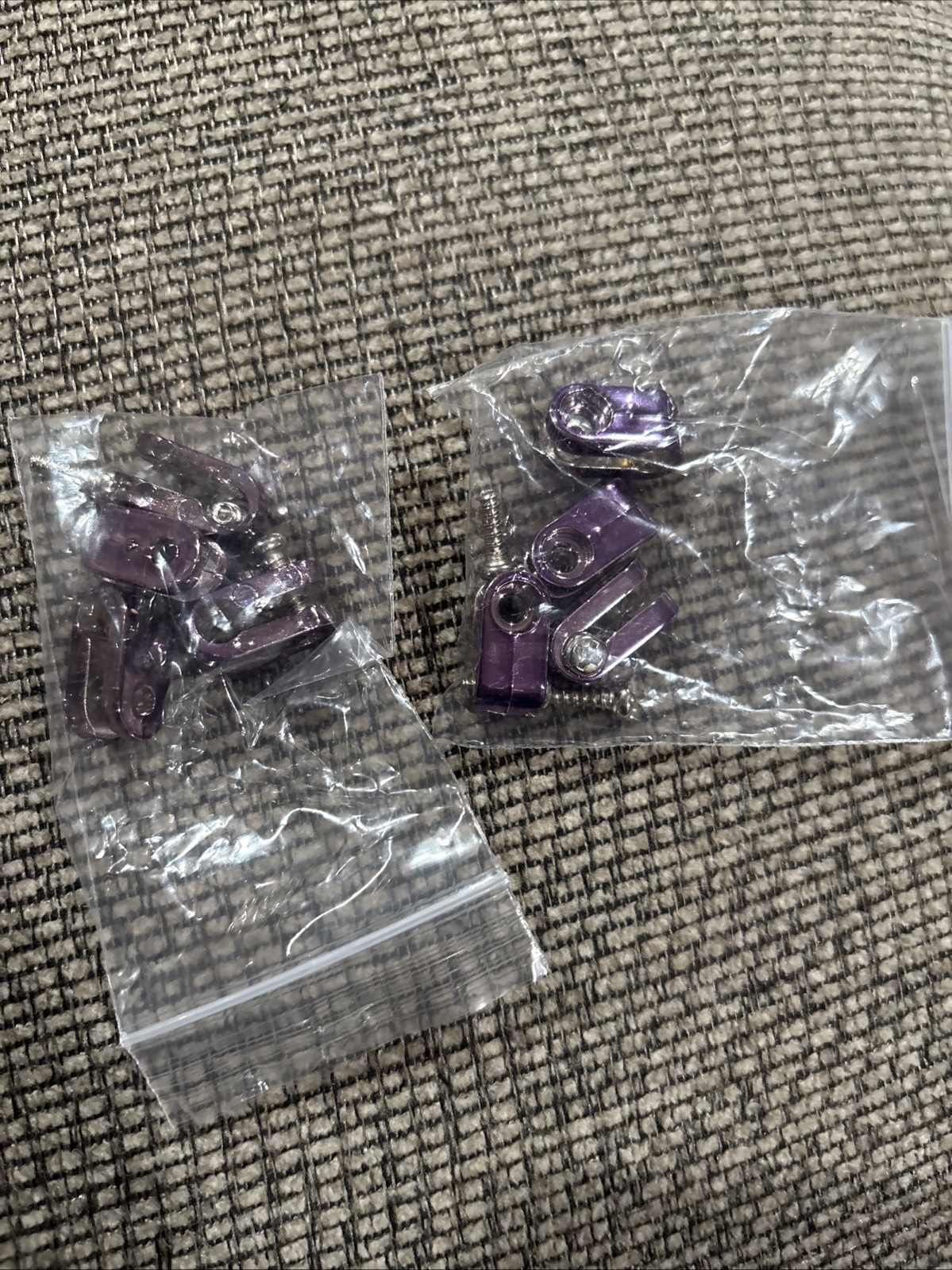 Purple Chrome Speed Mini Helmet Mask Clips Riddell w/screws New