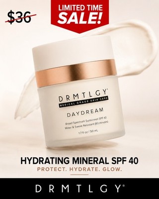 DRMTLGY Daydream SPF 40 Mineral Daytime Sunscreen Moisturizer 1.7oz No Whitecast