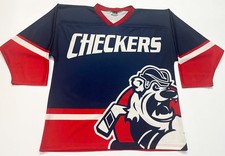 Vintage OT Sports Charlotte Checkers AHL Hockey Jersey Adult XL USA Screened