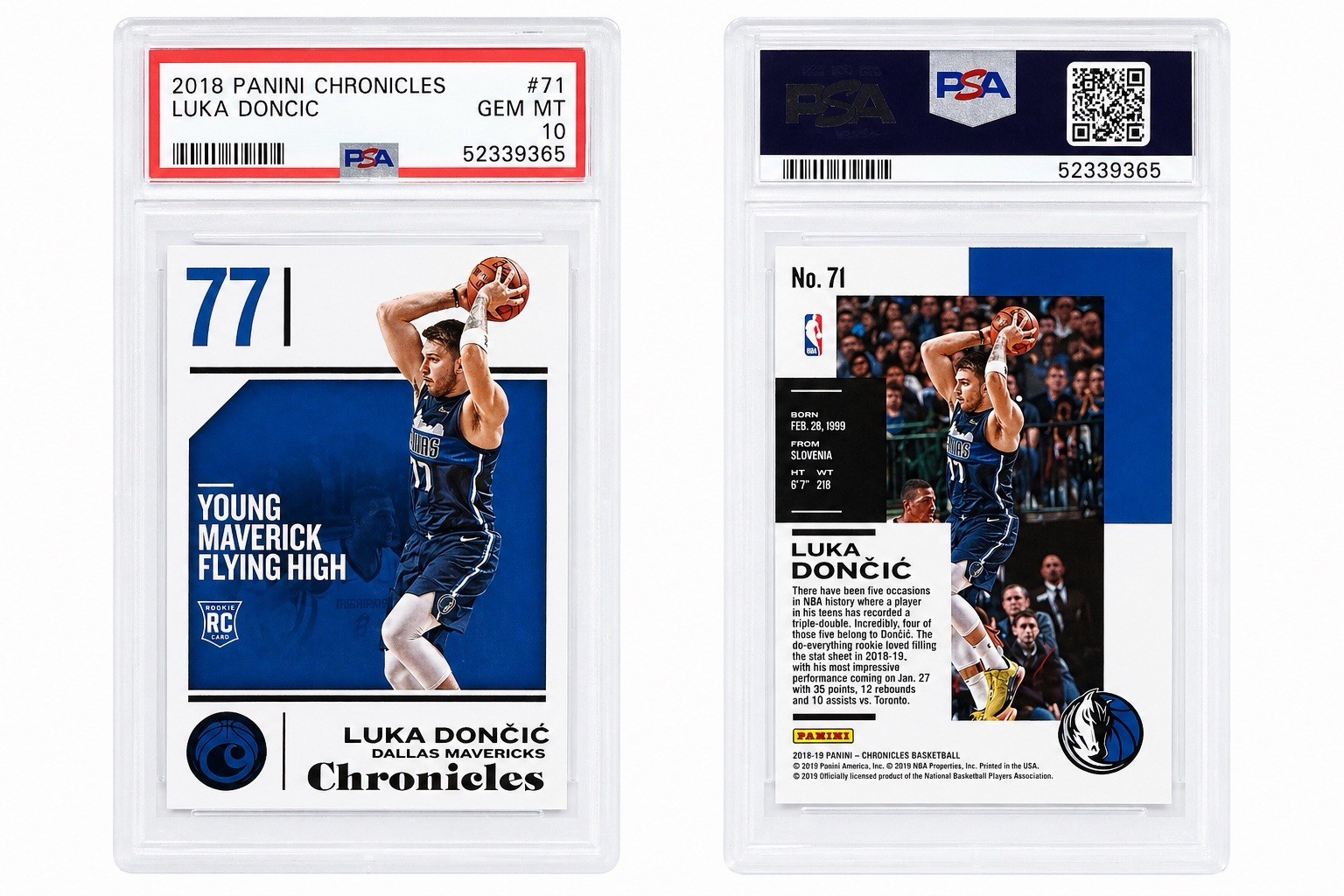 Panini Luka Doncic front