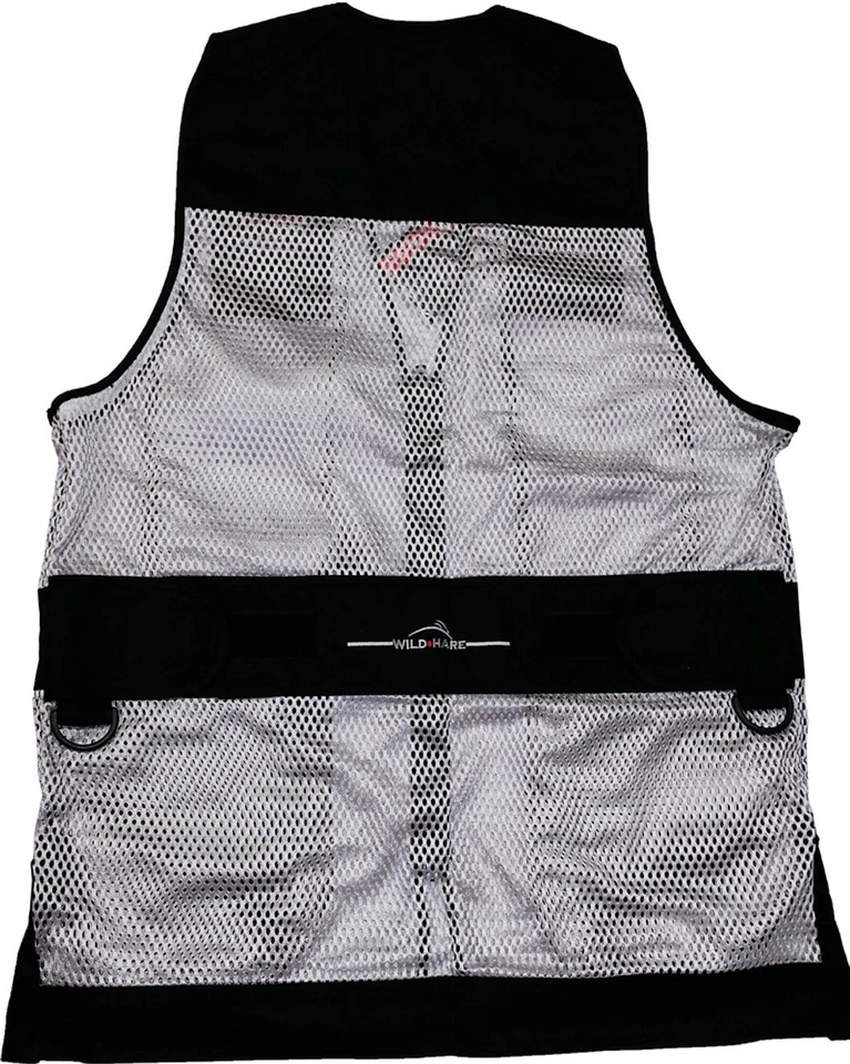 Wild Hare Primer Shooting Mesh Vest, Black/Silver - Ambidextrous. XL, WH-421S-BS - Image 2 of 2