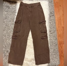 Brown Cargo Pants Size:M fit S