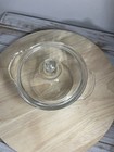 Vintage Fire King Clear Glass 8 oz Covered Mini Casserole Dish — photo 2