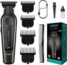 995 Pro Hair Trimmer for Men – Zero Gapped, Cordless Beard Clipper, USB, 4 Combs
