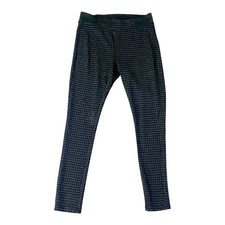 Baccini Y2K Plaid Pull On Pants Petite Med Check Stretch Career Casual Trousers