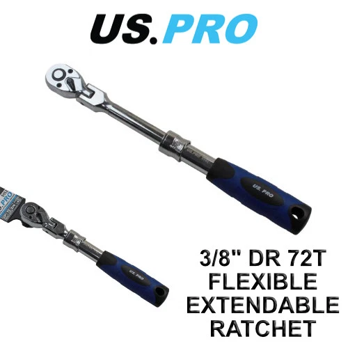 1 In Drive Ratchet US PRO Extra Long 380mm 1/2" Drive 72-Tooth Quick Release Ratchet - Heavy Duty Tool 3 8 Snap On Ratchet Long - Foto 7