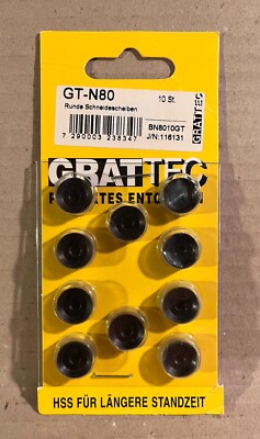 Grat-Tec 10 Stück Ersatz Schneidscheiben GT-N80 für Doppelentgrater