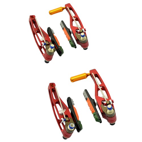 KCNC V6 VB6 MTB V-Brake Set ( V-Brakes and Levers) , Red - Picture 3 of 5