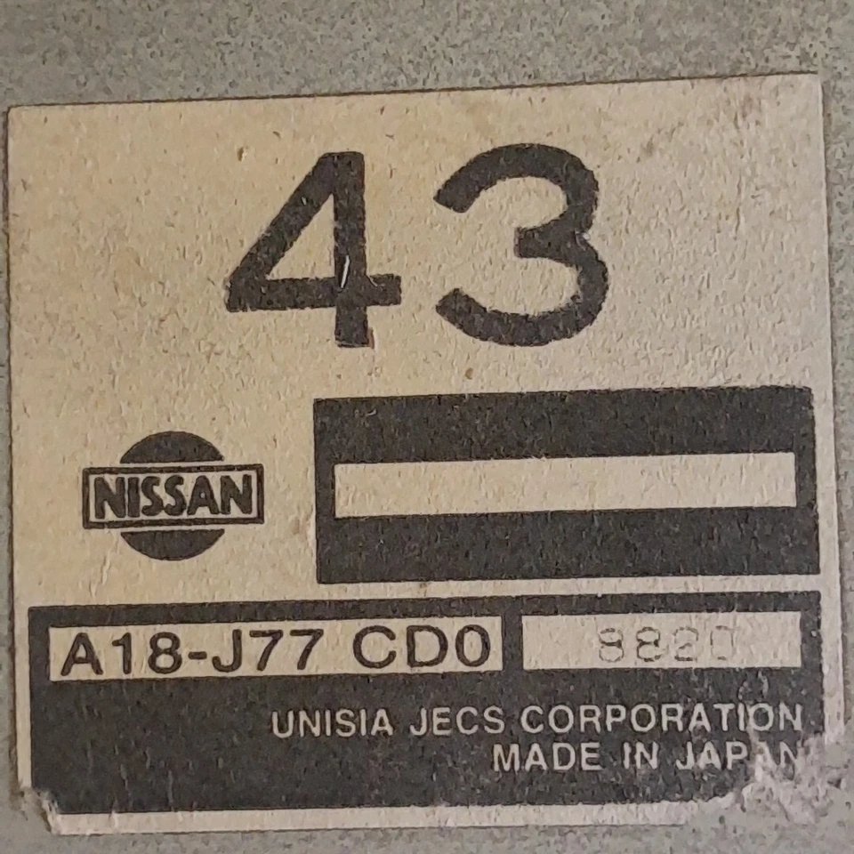 Infiniti G20 1999 OEM motor electrónico módulo de control informático ecu A18-J77 CD0 Foto 2 de 4