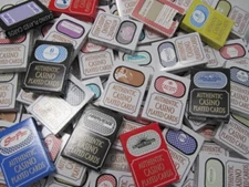 4 Totally Random Decks of Casino Used Playing Cards +FREE Las Vegas Poker Chip