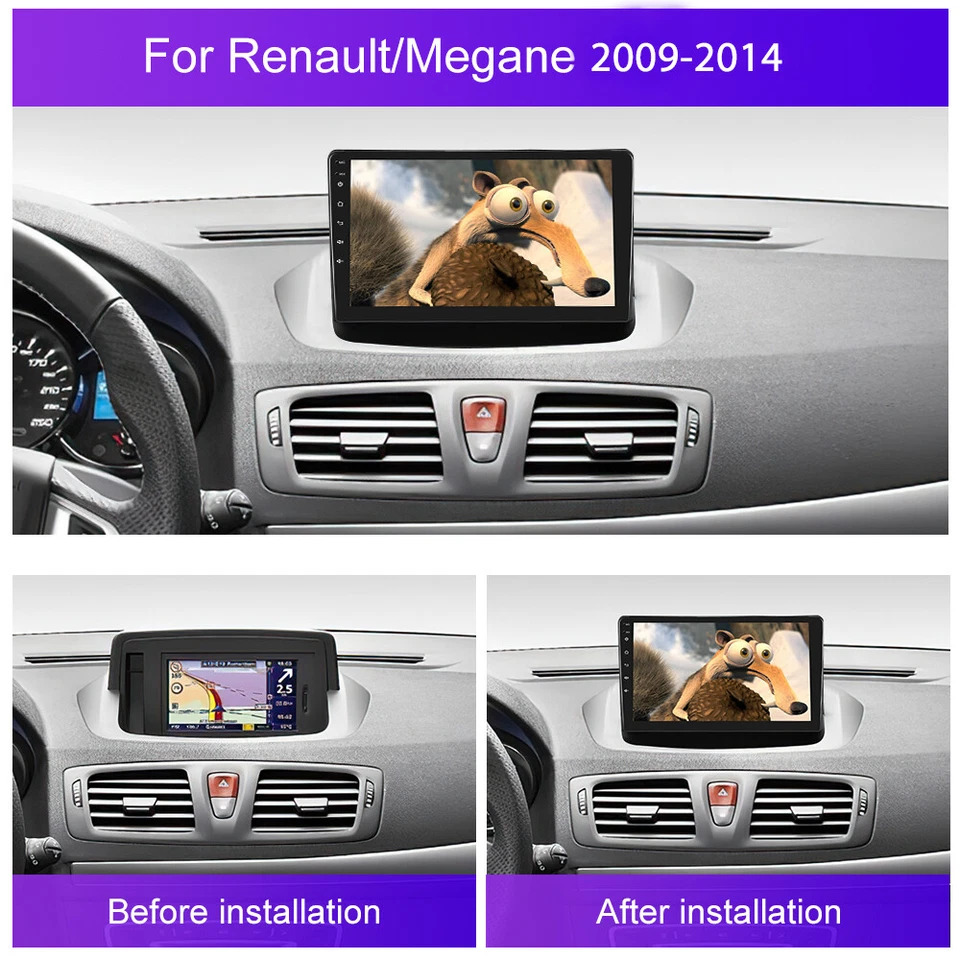 Android 15 Autoradio Navi Carplay GPS BT für Renault Megane III 2009-2015 64G - Bild 4 von 4