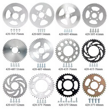 420 Chain Rear Sprocket For Dirt Bikes ATV Go Kart Quad Golf Cart Buggy
