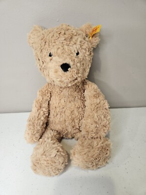 STEIFF Soft Cuddly Friends Jimmy Soft Plush Bear  12  Stuffed Toy Bean bottom 