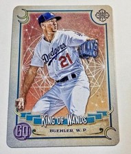 2019 Topps Heritage #7 Walker Buehler Tarot of the Diamond King of Wands Dodgers