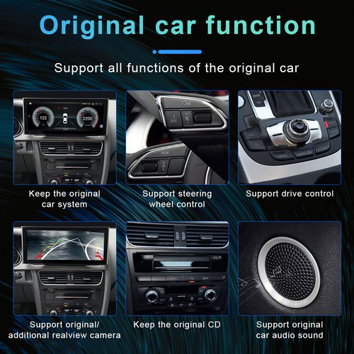 12.3" Android 12 GPS Wifi Radio Car Touch Screen For Audi A4 A4L A5 A5L 2017-20 - Picture 8 of 12