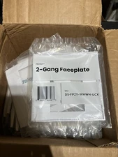 ( Lot of 35 ) Deako 2 - Gang Faceplate White DS-FP2Y-WHWH-UCX