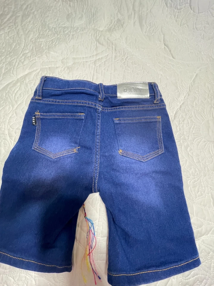 DKNY AZUL DENIM SHORTS TALLA 8 Jóvenes/Niñas Foto 3 de 3