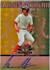 AUTOGRAPH RC AARON ALTHERR LEAF VALIANT 2011 MINT