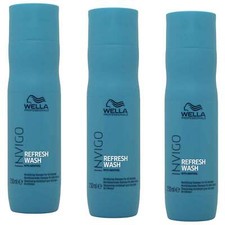 Image of Wella Invigo Refresh Wash Revitalising Shampoo, 3 Pack 250ml Each
