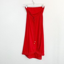 Sweet Caroline By Beaus & Eros Women’s Strapless Wrap Around Dress Red Size XS