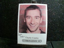 Charlie Condou (Marcus Dent) Pre-Print Coronation Street Original Cast Card. Tv